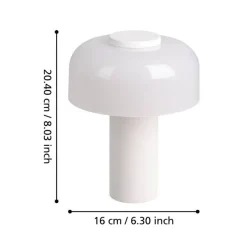 Eglo Udendørslamper|Bordlamper*Ponente bordlampe Ø16 cm genopladelig Hvid