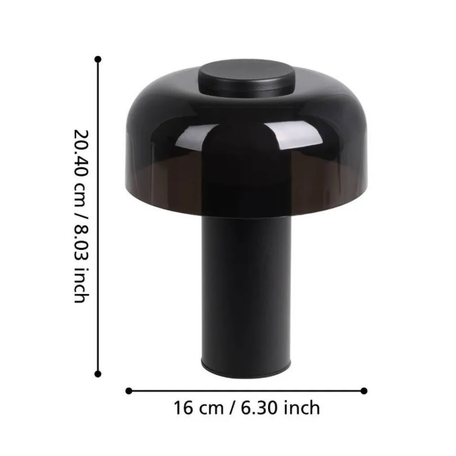 Eglo Udendørslamper|Bordlamper*Ponente bordlampe Ø16 cm genopladelig Sort