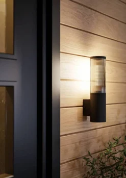 Eglo Udendørslamper*Salle væglampe Sort/transparent