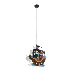 Eglo Loftlamper*San Carlo pendel piratskib Hvid/farverig