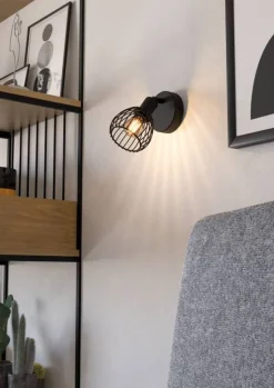 Eglo Væglamper*Sonnino spot væglampe sort