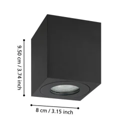 Eglo Udendørslamper*Torrecola loftlampe firkantet Sort