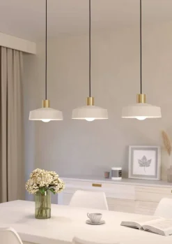 Eglo Loftlamper*Valdiola langbordspendel sand/messingfinish 93 cm