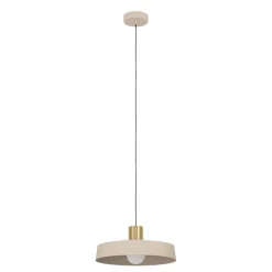 Eglo Loftlamper*Valdiola pendel sand/børstet messingfinish Ø36 cm