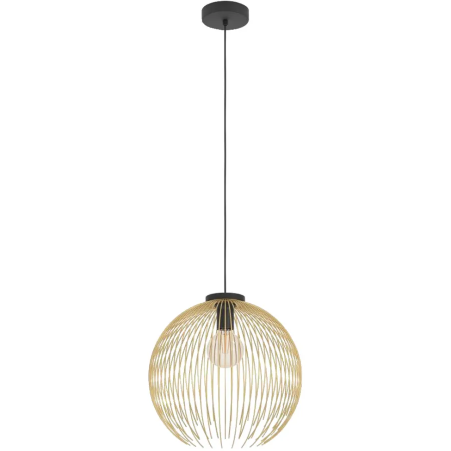 Eglo Loftlamper*Venezuela pendel guld Ø40 cm Sort/guld