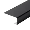 Fibercement*Endekant til facadebeklædning sort