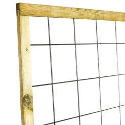 Panelhegn|Espalier*Espalierhegn metal/træ rust 90 x 180 cm