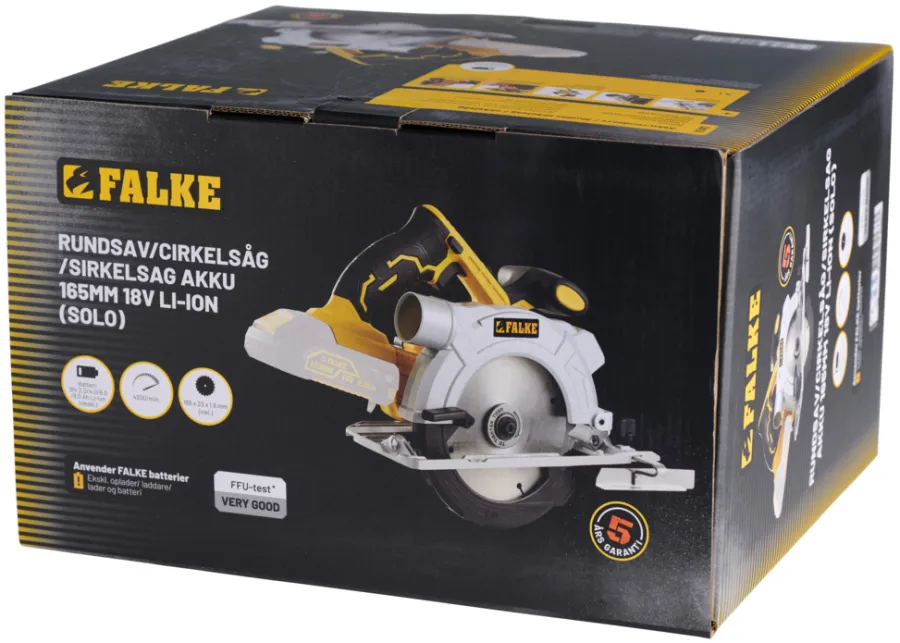 Falke® Savemaskiner*akku rundsav 165 mm