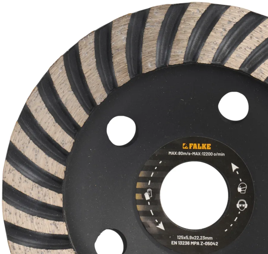 Falke® Skæreskiver*diamant slibeskive Ø125 mm t/sten og beton