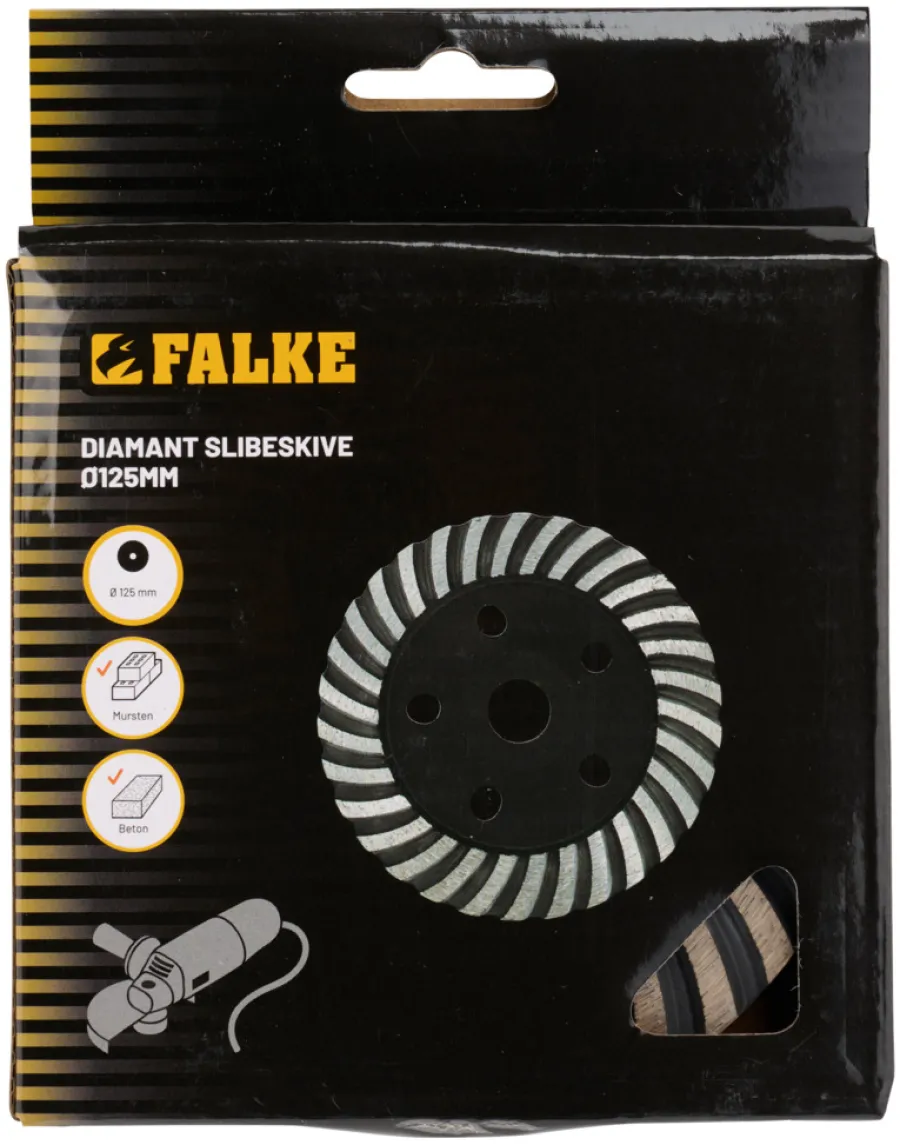 Falke® Skæreskiver*diamant slibeskive Ø125 mm t/sten og beton
