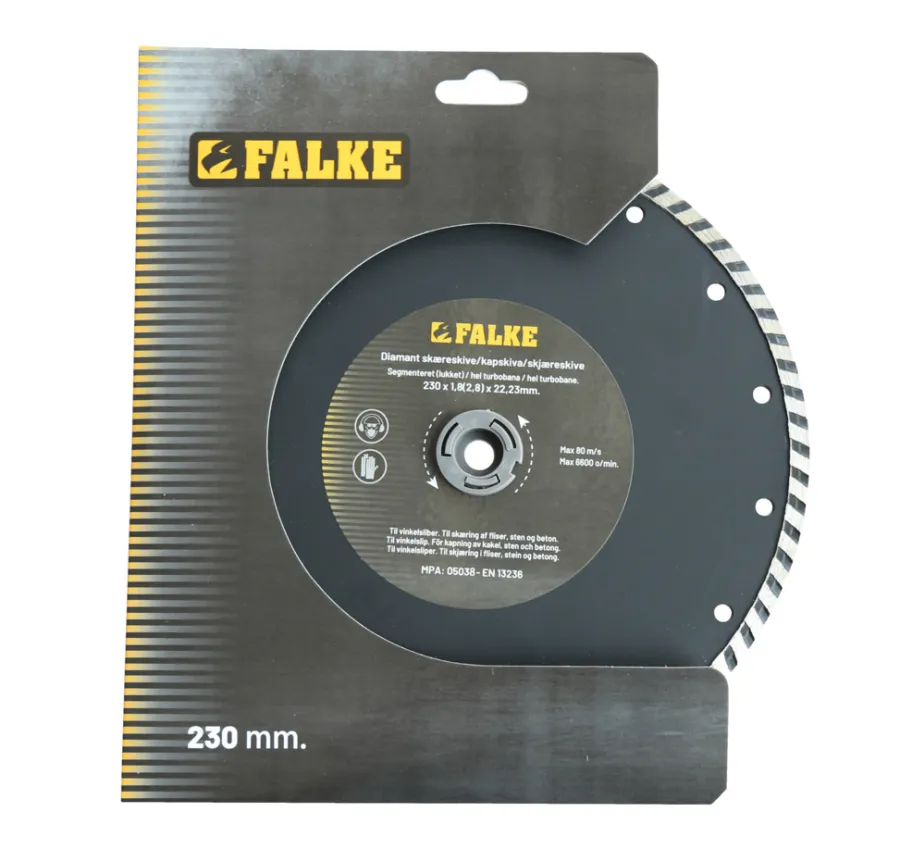 Falke® Skæreskiver*diamant turboklinge Ø230 mm