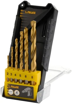 Falke® Bor & Bits*metalborsæt med 6 dele