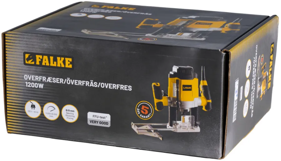 Falke® Savemaskiner*overfræser 1200 W