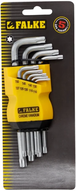 Falke® Spændeværktøj*stiftnøglesæt torx 9 dele
