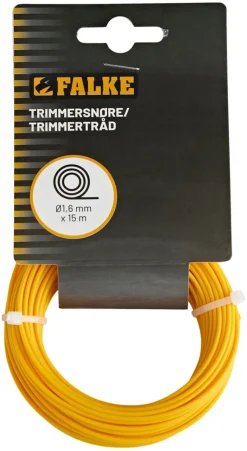 Falke® Tilbehør Til Havemaskiner*trimmersnøre Ø1,6 mm x 15 meter Gul