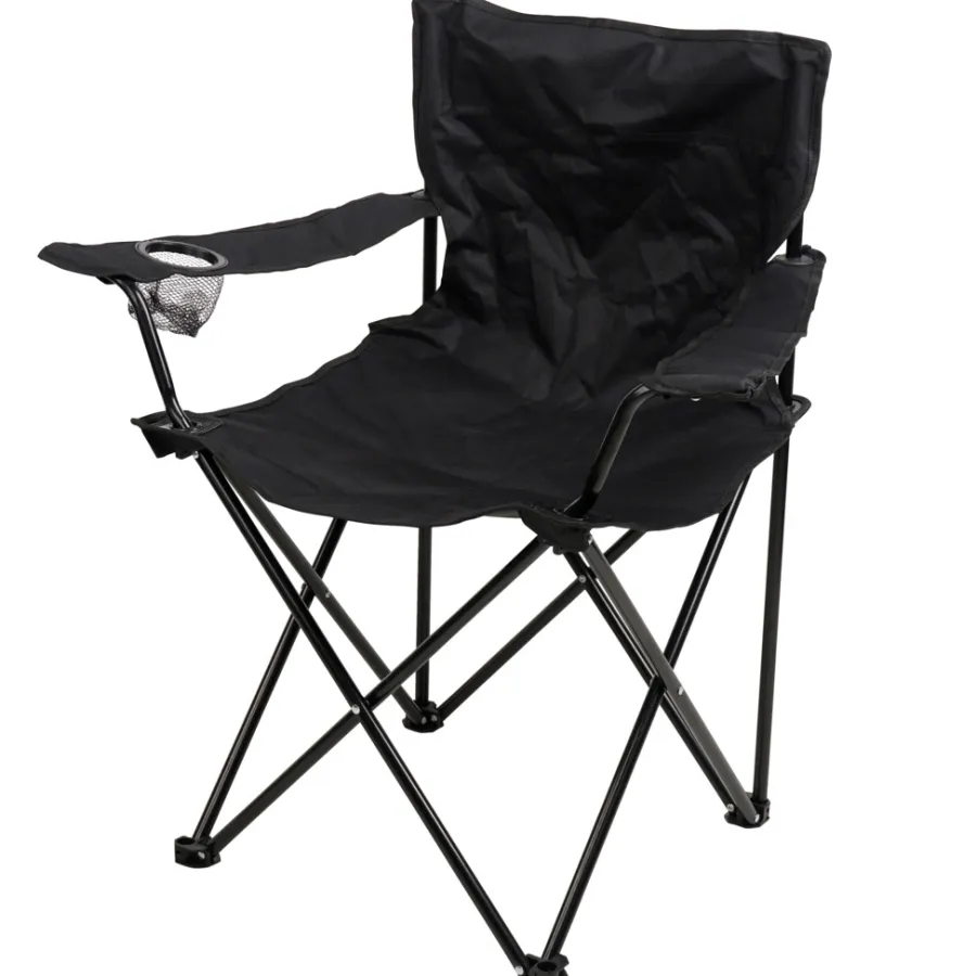 Sunlife® Sæsonafslutning|Telte & Campingmøbler*Festivalstol med armlæn og kopholder -