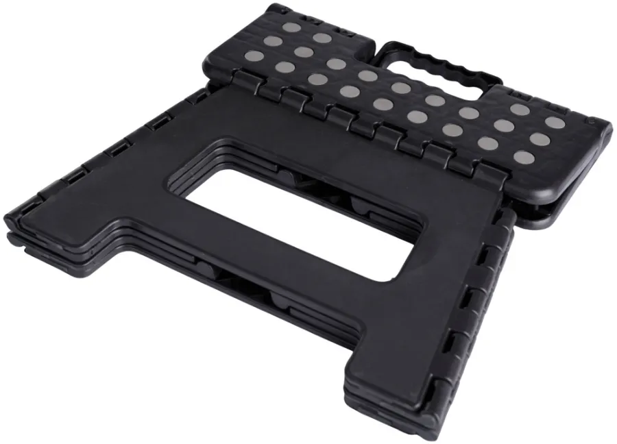 Campingudstyr|Trappestiger, Arbejdsbukke & Skamler*Foldbar skammel 32 x 25 x 22 cm Sort