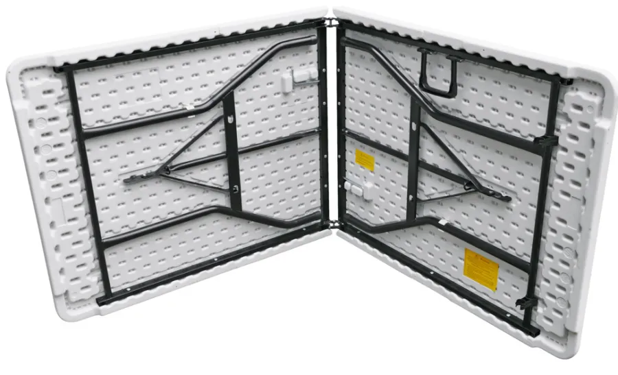 Telte & Campingmøbler|Haveborde*Foldebord stål/plast 180 x 75 cm Hvid
