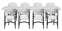 Haveborde*Foldebord stål/plast 240 x 70 cm hvid