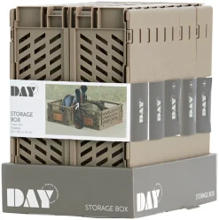DAY Opbevaringskasser*Foldekasse 3,3 liter 2-pk. - Brun