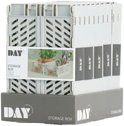 DAY Opbevaringskasser*Foldekasse 3,3 liter 2-pk. - Hvid