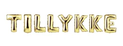 Pynt & Festudstyr*Folieballoner tillykke 35 cm guld