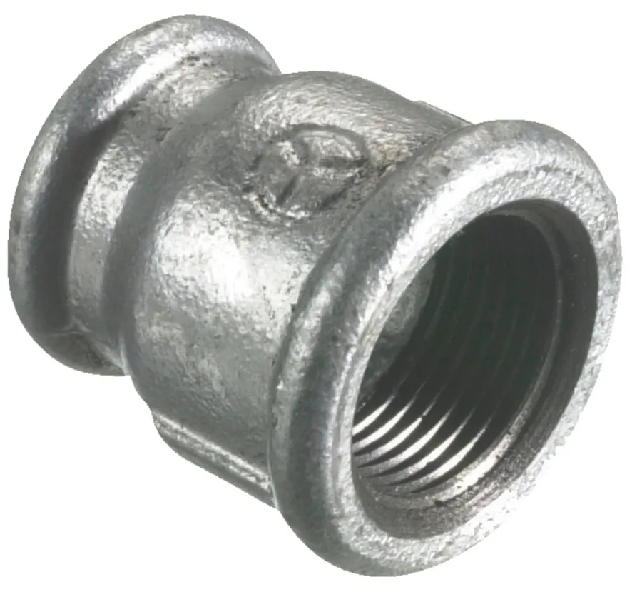 Galvaniserede*Formmuffe galvaniseret 1" x 3/4"