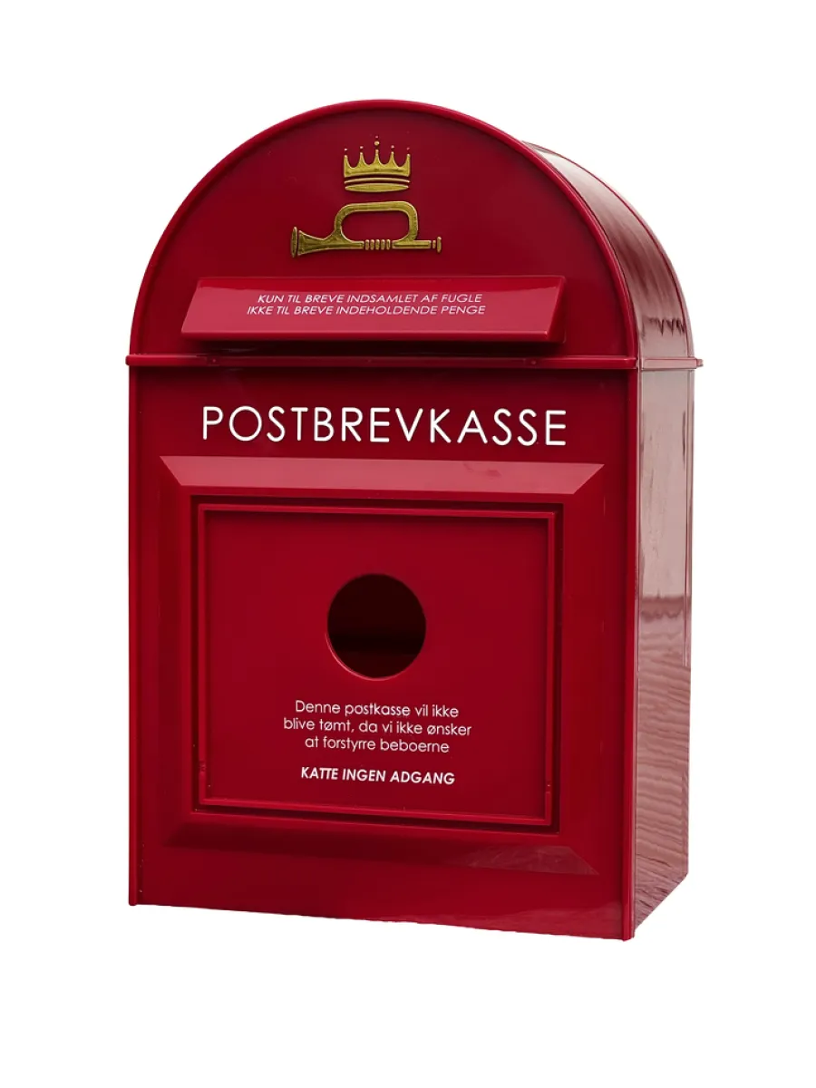 Fuglefrø & Fuglehuse*Fuglehus postkasse Rød