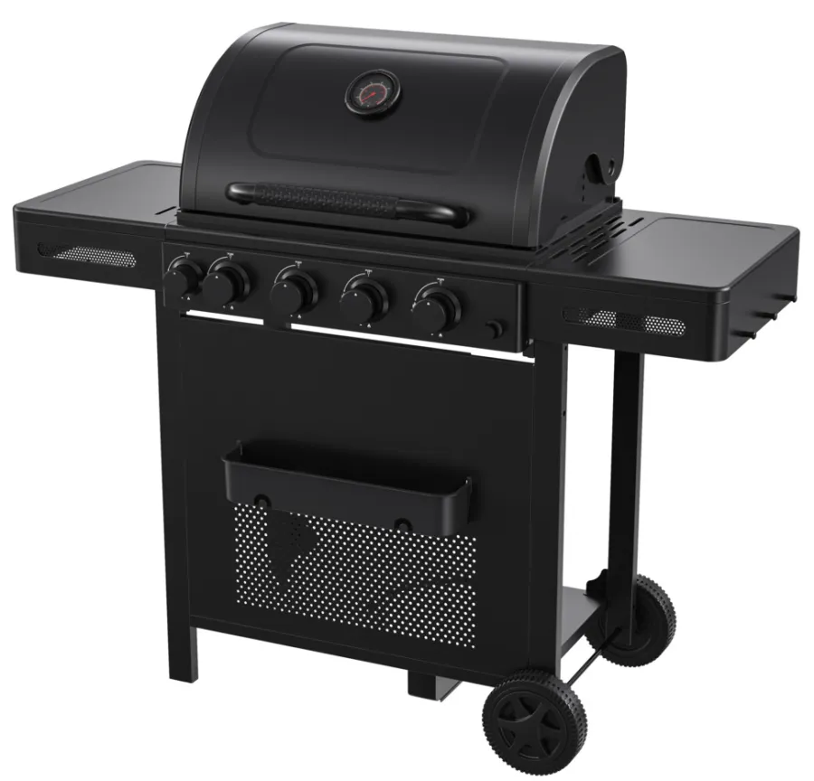 Grillexpert® Gasgrill*Gasgrill m/4 brændere & bagbrænder - Sort