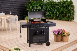 Grillexpert® Gasgrill*Gasgrill m/4 brændere & bagbrænder - Sort