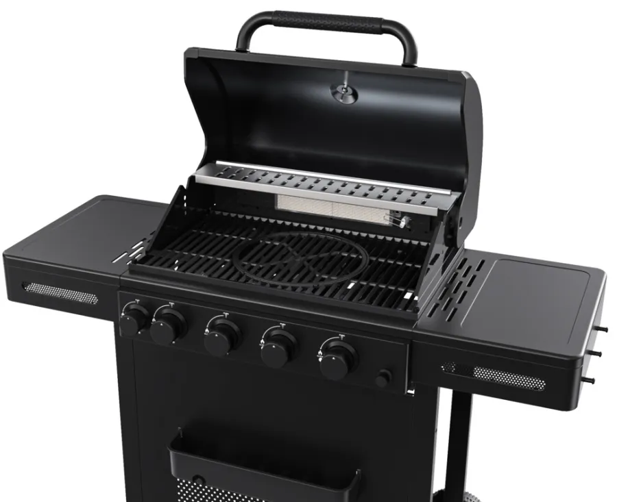 Grillexpert® Gasgrill*Gasgrill m/4 brændere & bagbrænder - Sort