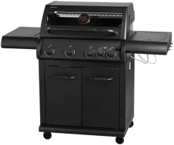 Grillexpert® Gasgrill*Gasgrill med 4 brændere & PowerBurner - Sort