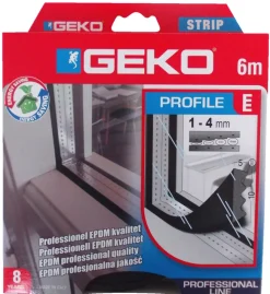Geko Tætningslister*kronliste - 10 x 5 mm - 6 meter