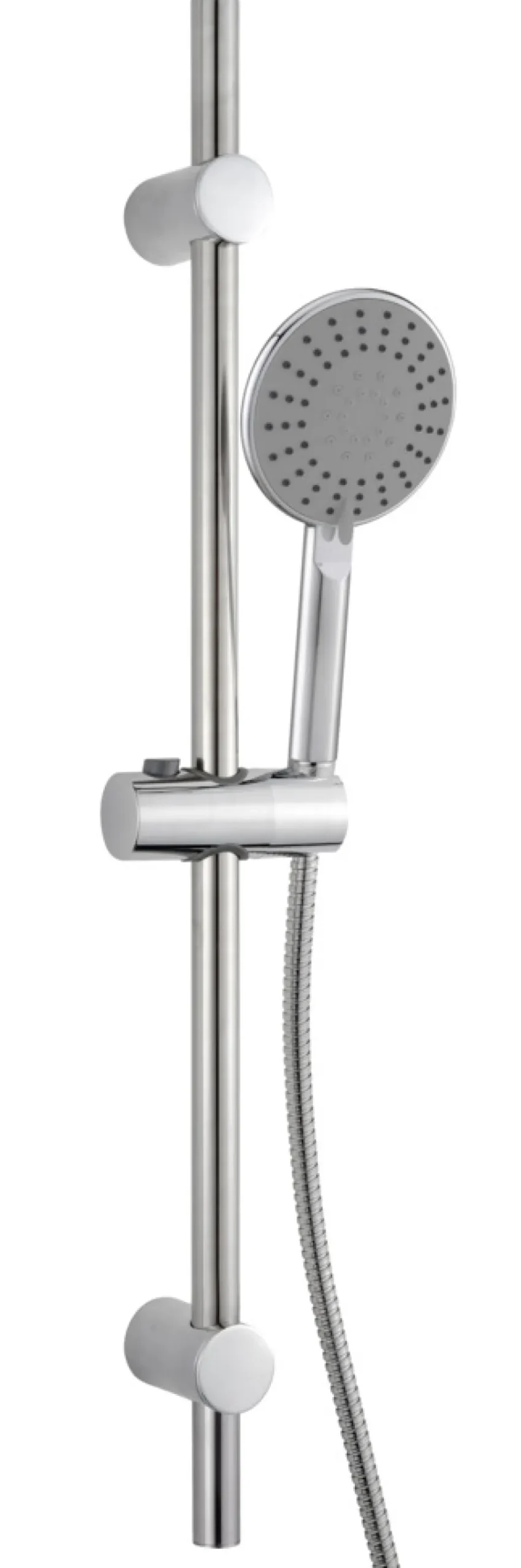 GEYSER® Brusehoveder & -Slanger*brusestangsæt Ø125 mm 5-jet Krom