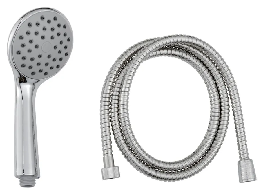 GEYSER® Brusehoveder & -Slanger*brusesæt m/håndbruser Ø100 mm Krom