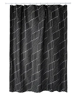 GEYSER® Badeforhæng*Dessert Black badeforhæng 180 x 200 cm