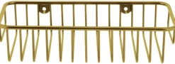 GEYSER® Brusehylder*trådhylde mat guld 25 x 12 x 5,5 cm