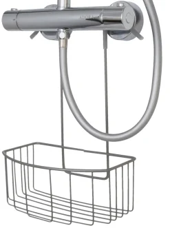 GEYSER® Brusehylder*trådkurv m/bøjleophæng mat grå