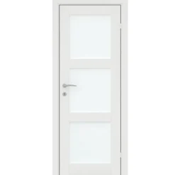 Torso Døre & Karme*Glasdør Fashion 3 hvidmalet 82,5 x 204 cm
