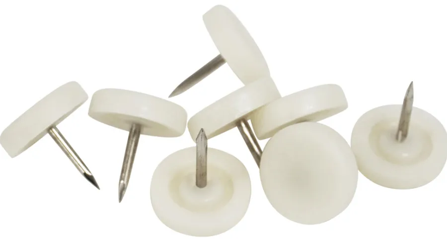 HOME it Filtpuder*Glidesøm Ø20 mm hvid plast - 24 stk.
