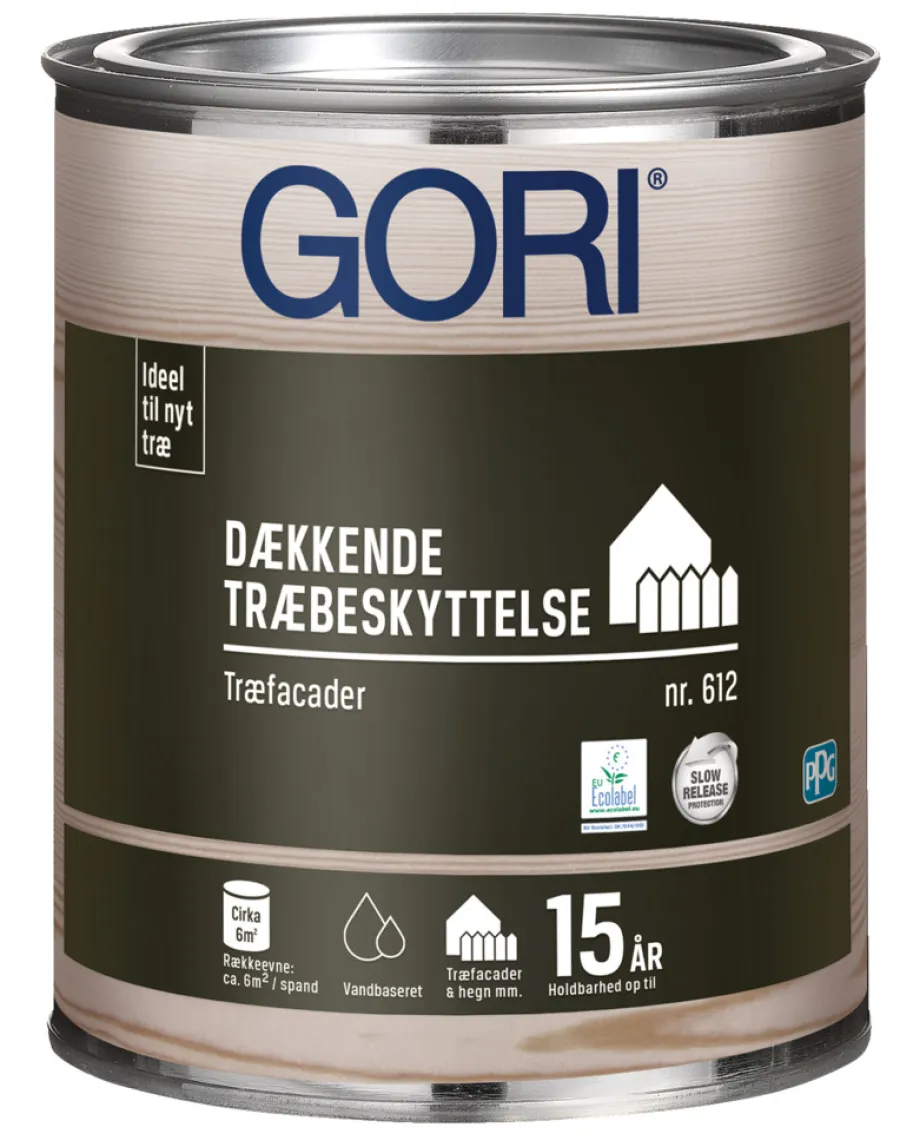 GORI Træbeskyttelse*612 dækkende træbeskyttelse 0,75 liter Kridt