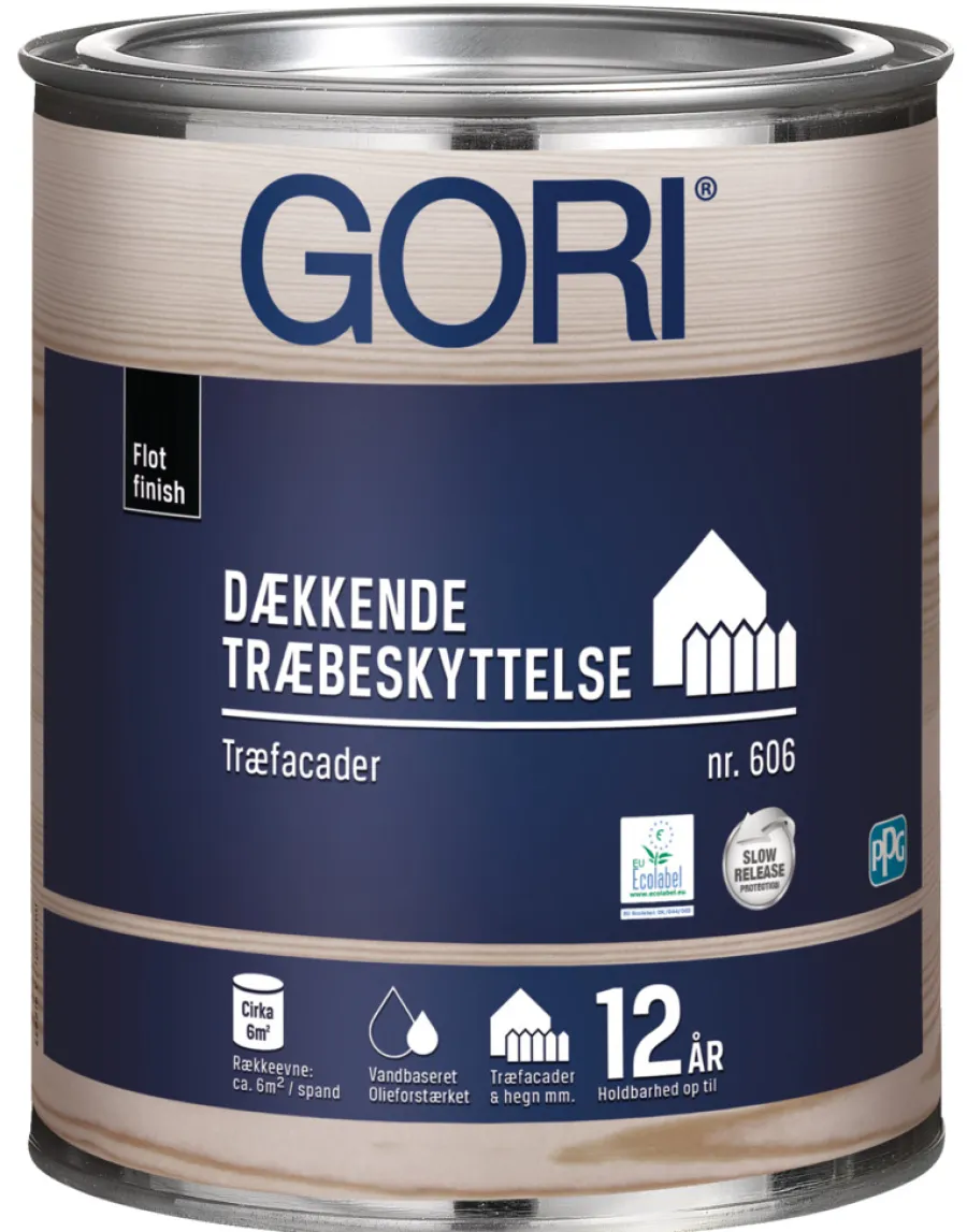 GORI Træbeskyttelse*606 dækkende træbeskyttelse 0,75 liter Kulsort