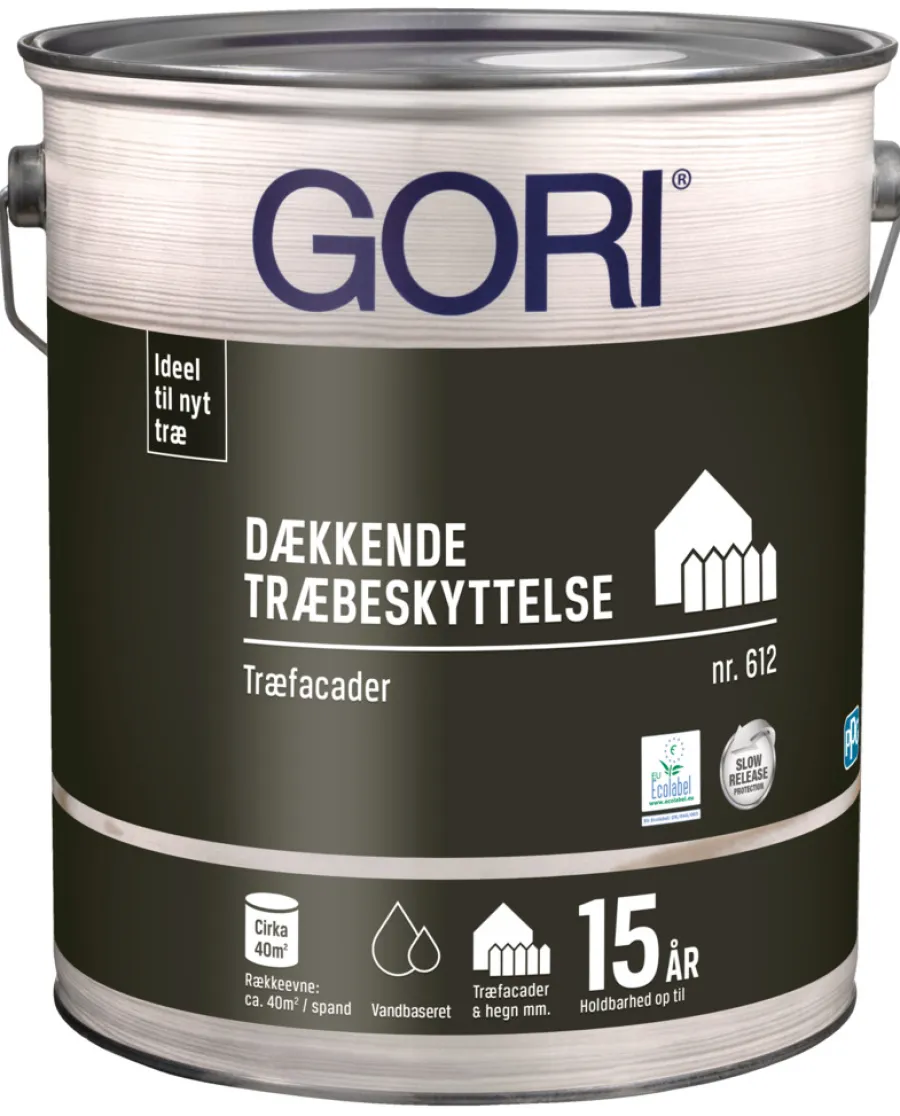 GORI Træbeskyttelse*612 dækkende træbeskyttelse 5 liter Stengrå
