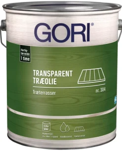 GORI Træolie*304 klar træolie til træterrasser 5 liter Transparent
