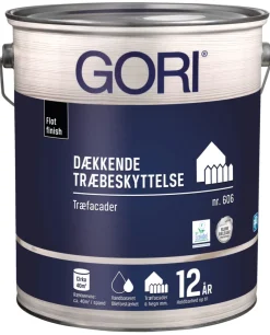 GORI Træbeskyttelse*606 dækkende træbeskyttelse 5 liter Kulsort