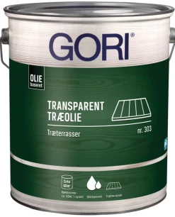 GORI Træolie*303 transparent træolie til terrasser 5 liter Nyatoh