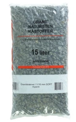 Safestone by ZURFACE Skærver & Sten*Granitskærver 11–16 mm sortkoks Hyperit - Safestone