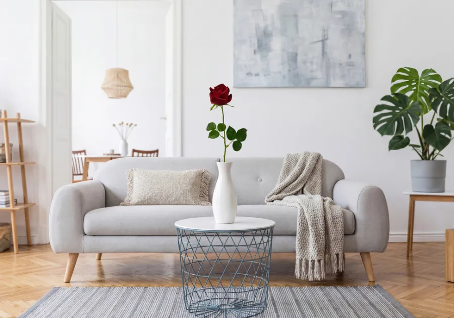 GREENIX Sæsonafslutning|Kunstige Planter*kunstig rose i cellofan Rød