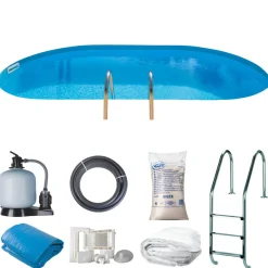 Swim & Fun Pools*Gre poolpakke inground oval 27470 liter -
