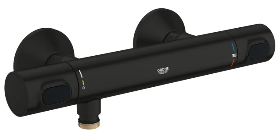 Grohe Blandingsbatterier Til Bad Og Brus*Precision Flow termostatbatteri til brus sort Mat sort